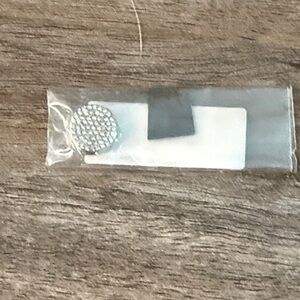 Silver pave disc charm. Keep collective. New in package